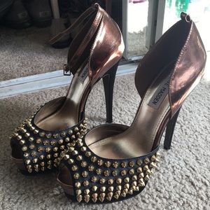 Steve Madden studded heels